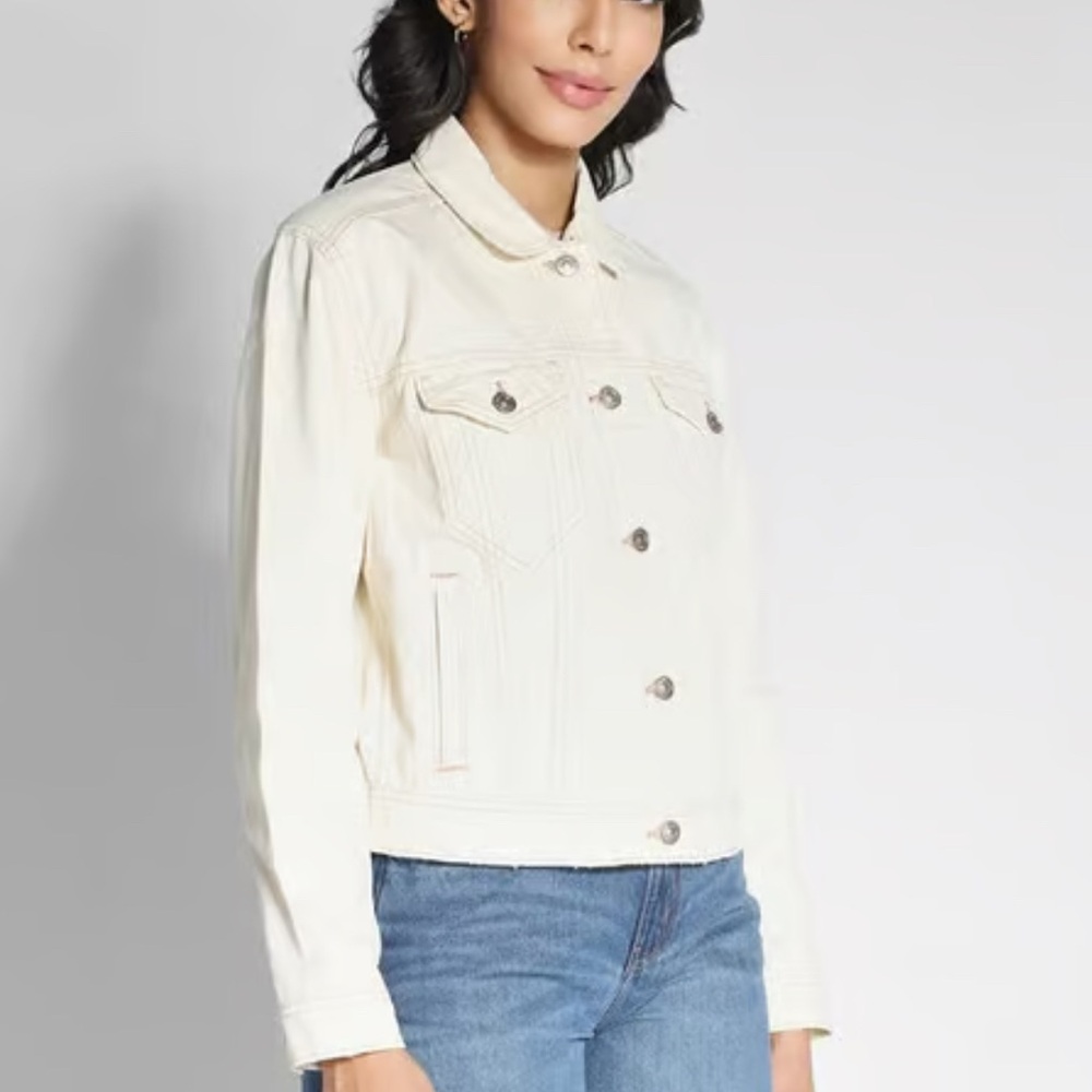 LOFT Women's Linen-Cotton Jean Jacket